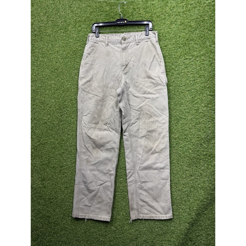 Vintage Carhartt Pants Mens 32x32 Canvas Pants Carpenter Work Dungaree Fit